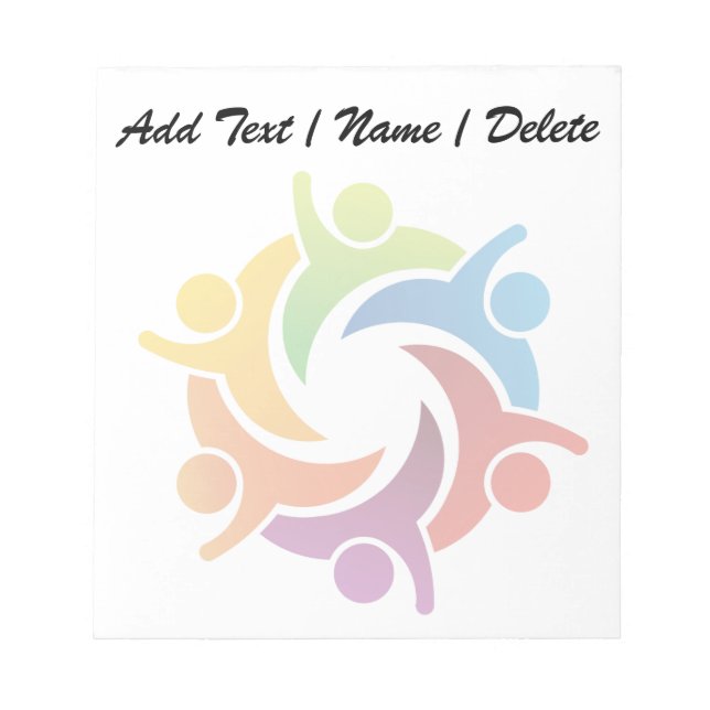 Bloco De Notas TRABALHO EM EQUIPE Pad - Versão leve SRF (Frente)