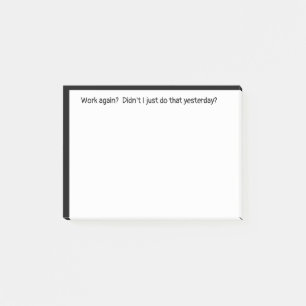 Bloco De Notas Trabalho Novamente Fez Ontem Uma Citação Engraçada