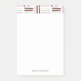 Bloco De Notas Traços Coloridos do Pincel