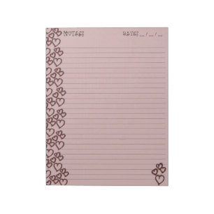 Bloco De Notas Traços de amor
