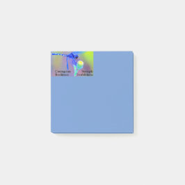 Bloco De Notas Traços espirituais de dragonfly Blues 3x3