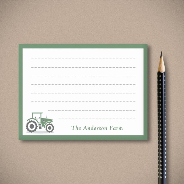 Bloco De Notas Trator de fazenda (Farm Tractor Post-it Notes)
