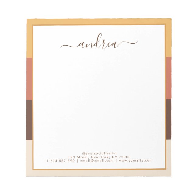 Bloco De Notas Trechos Retroativos e Nome de Empresa Personalizad (Frente)