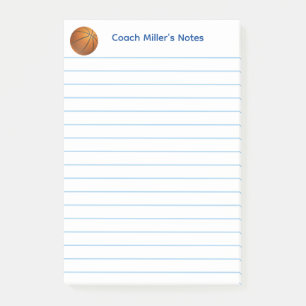 Bloco De Notas Treinador de Basquete Legal Personalizado