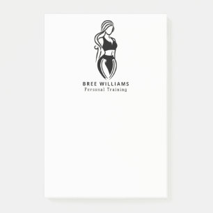 Bloco De Notas Treinamento Personalizado de Fitness Feminino Mini