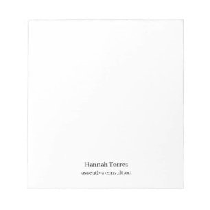 Bloco De Notas Trendy Black & White Plain Creative Modern