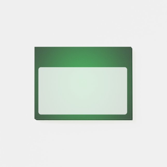 Bloco De Notas Trendy Grainy Green-Black Vignette (Frente)