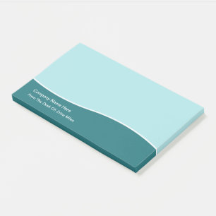 Bloco De Notas Trendy Modern Teal Unique Design
