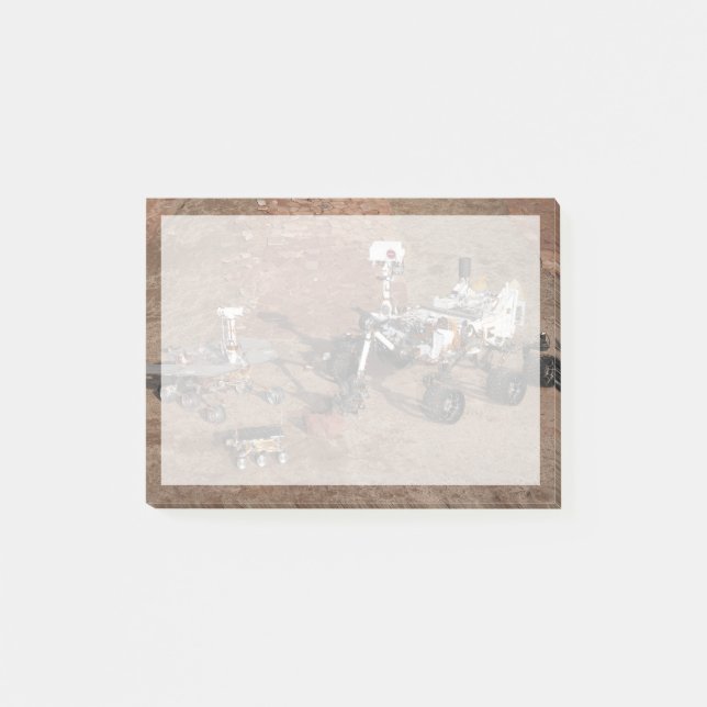 Bloco De Notas Três Gerações De Anéis De Marte. (Frente)