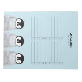 Bloco De Notas Três Pintinhos De Pinguim De Bebê Dormindo Para Fa