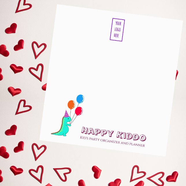 Bloco De Notas Trex Divertido com o Chapéu do Partido e Planner d (Criador carregado)