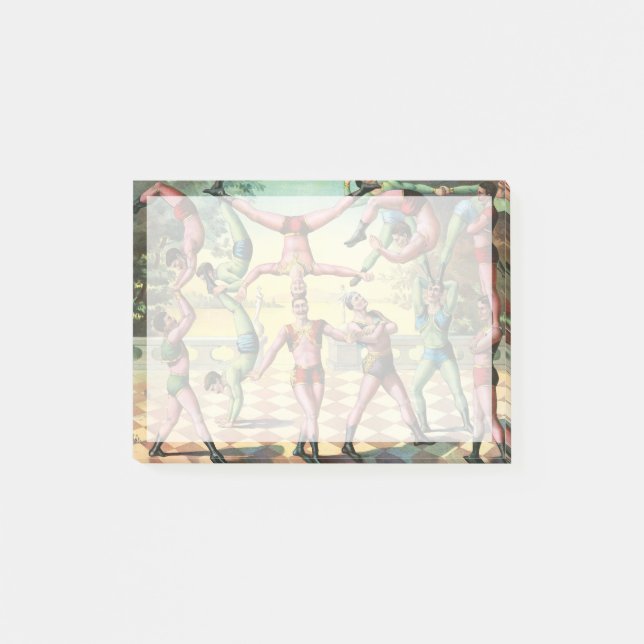 Bloco De Notas Treze Homens Fazendo Acrobáticos (Frente)