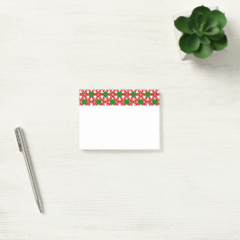Bloco De Notas Triângulo de Natal Quilt