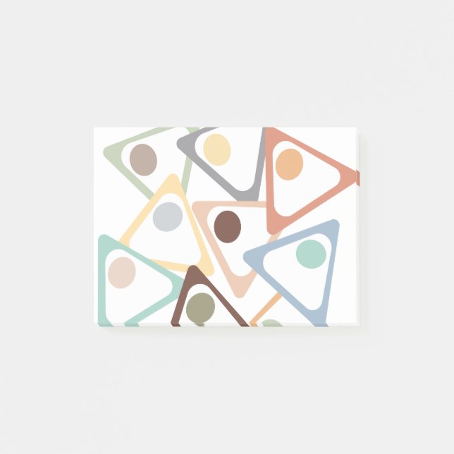 Bloco De Notas Triângulos de Pastel (Frente)