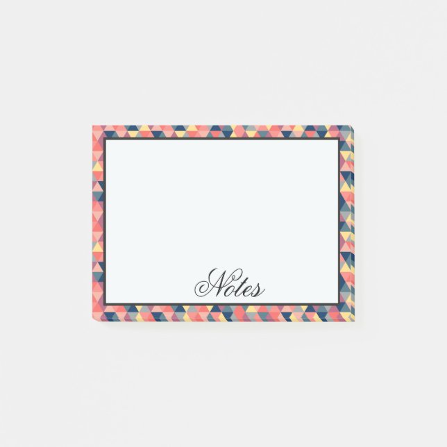 Bloco De Notas Triângulos geométricos (Frente)