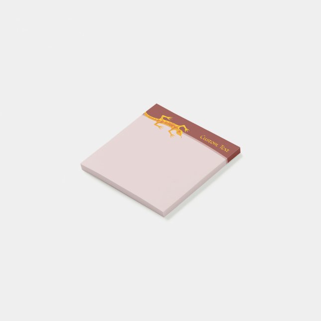 Bloco De Notas Tribal Lizard Orange (Inclinado)
