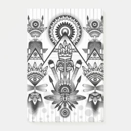 Bloco De Notas Tribal Nativo abstrato