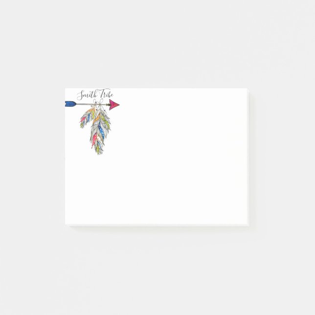 Bloco De Notas Tribo familiar personalizada (Frente)