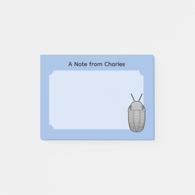 Bloco De Notas Trilobite Animal Pré-Histórica (Frente)