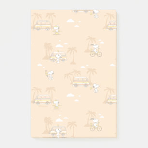 Bloco De Notas Trippin rodoviário Amendoins Snoopy Beach Patter