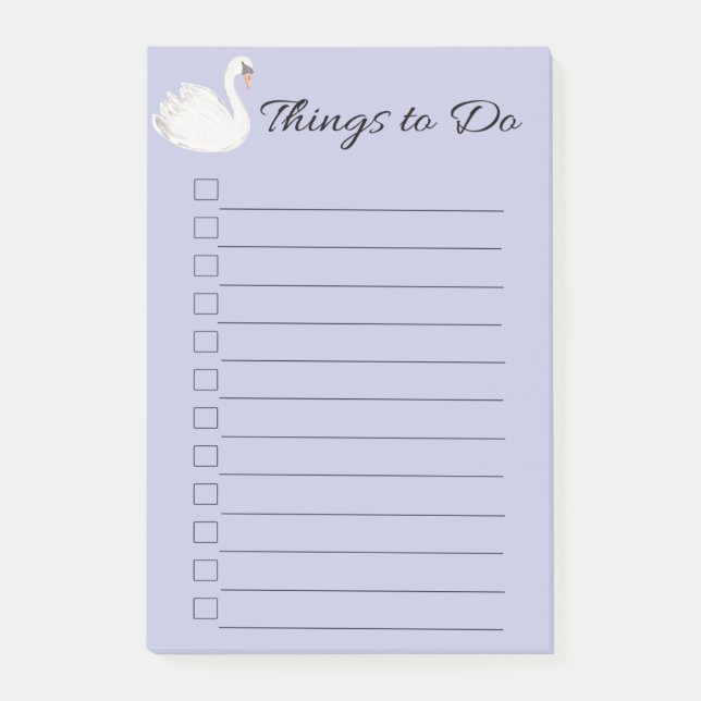 Bloco De Notas Trocar Coisas Roxas Para Fazer (Frente)