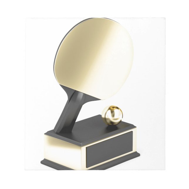 Bloco De Notas troféu de tênis mesa de de  de  (Frente)