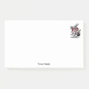 Bloco De Notas Trompetista Coelho Branco Alice Adv no País das Ma