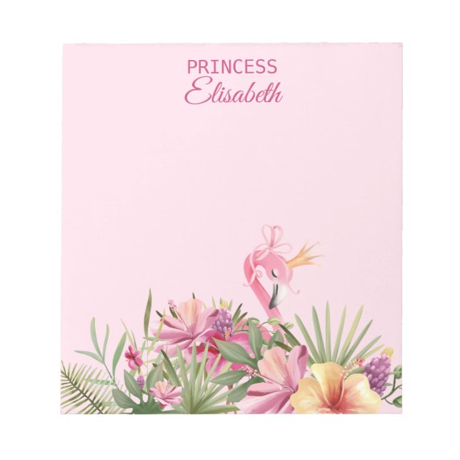 Bloco De Notas Tropical Flamingo (Frente)