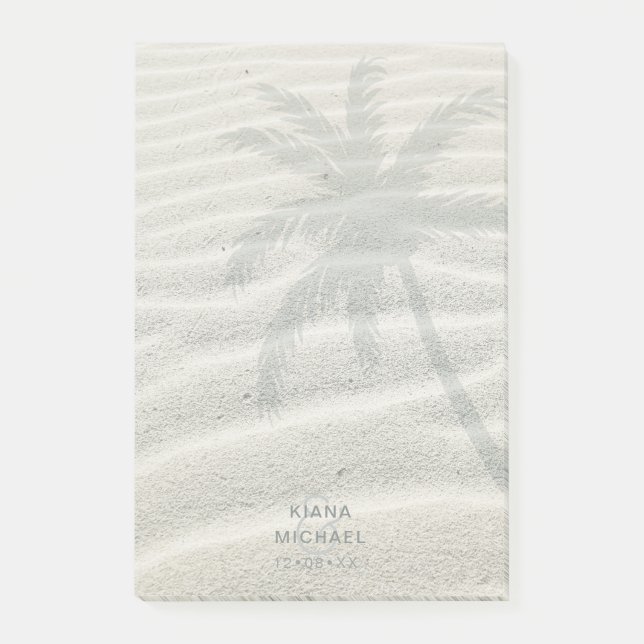 Bloco De Notas Tropical Isle Palm Tree and Sand ID581 (Frente)