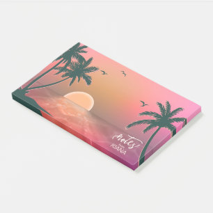 Bloco De Notas Tropical Isle Sunrise Pink ID581