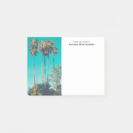 Bloco De Notas Tropical Palm Trees California Retro