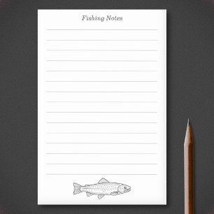 Bloco De Notas Trout e Linhas
