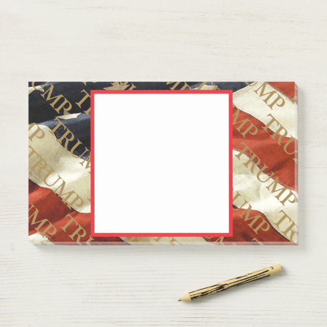 BLOCO DE NOTAS TRUMP (Na mesa)