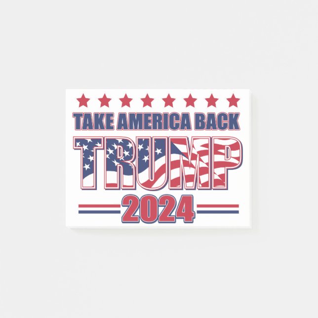 Bloco De Notas Trump 2024 (Frente)