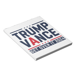 Bloco De Notas Trump Ganhou Eleição 2024 Presidente Trump Vance