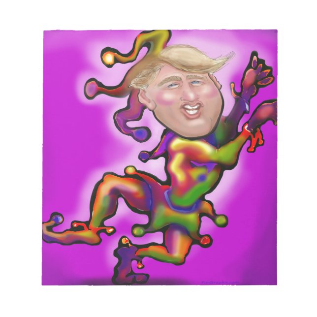 Bloco De Notas Trump Jester (Frente)