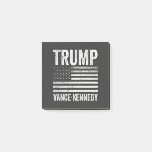 Bloco De Notas Trump Vance Kennedy Election 2024 American Flag