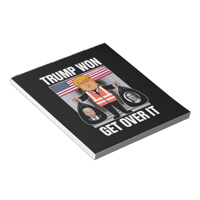 Bloco De Notas Trump Won Supera A Eleição Maga Ganhou 2024 (Inclinado)