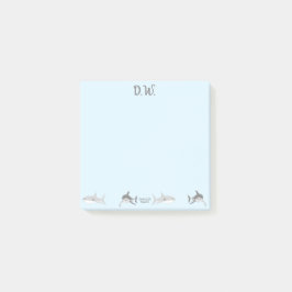 Bloco De Notas Tubarões-do-oceano, Design azul