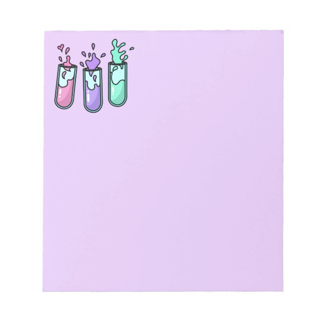 Bloco De Notas Tubos De Ensaio Turbulentos (Frente)