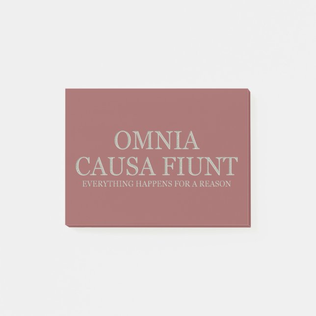 Bloco De Notas Tudo acontece para uma razão - luz (Frente)