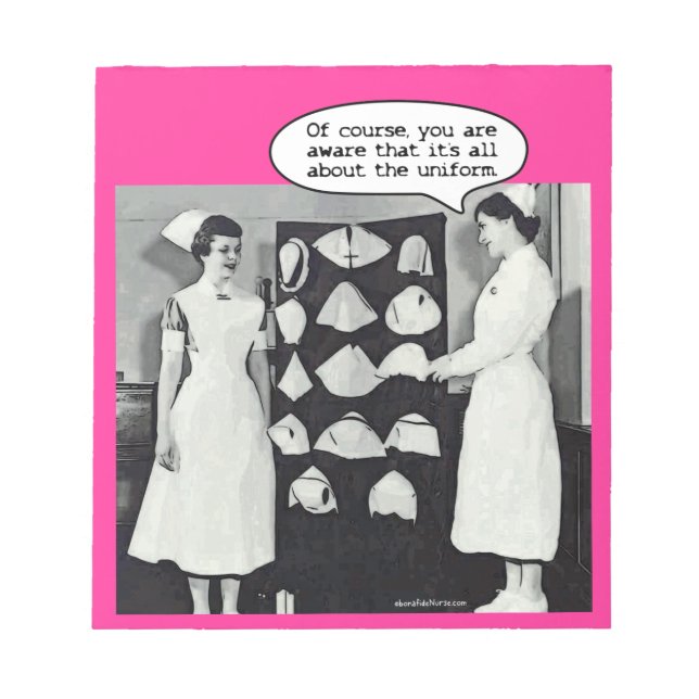 Bloco De Notas Tudo sobre a enfermeira Uniform (Frente)