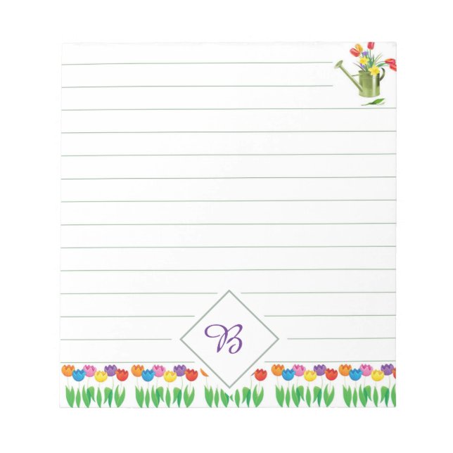 Bloco de Notas Tulipas (Frente)