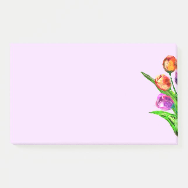 Bloco De Notas Tulipas de Água 1 (Frente)