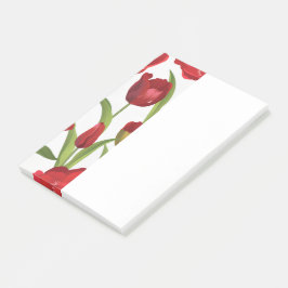 Bloco De Notas Tulipas Vermelhas