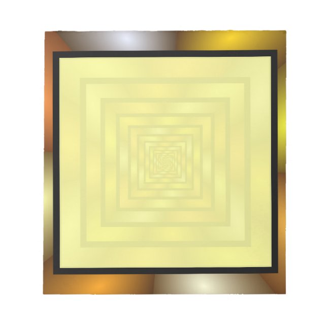 Bloco De Notas Túnel Luminoso - Gráfico Fratural Trippy (Frente)