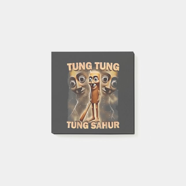 Bloco De Notas Tung tung sahur Brainrot Meme (Frente)