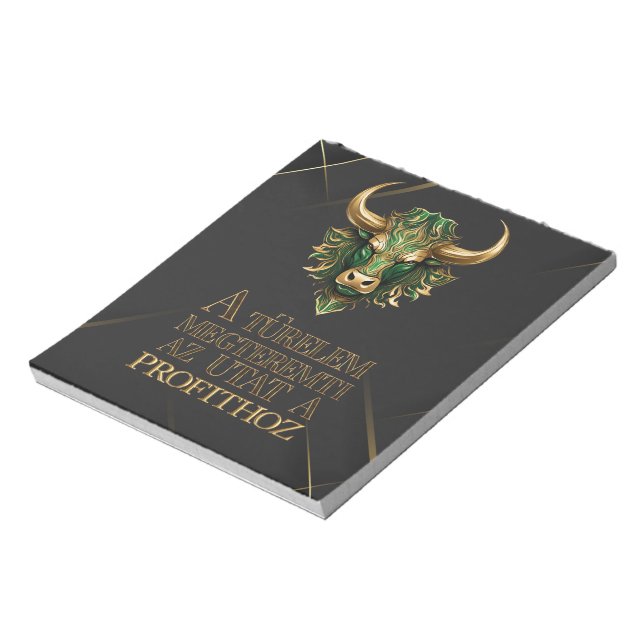 Bloco De Notas Türelem | Motiváció | Mercado Bull (Invertido)