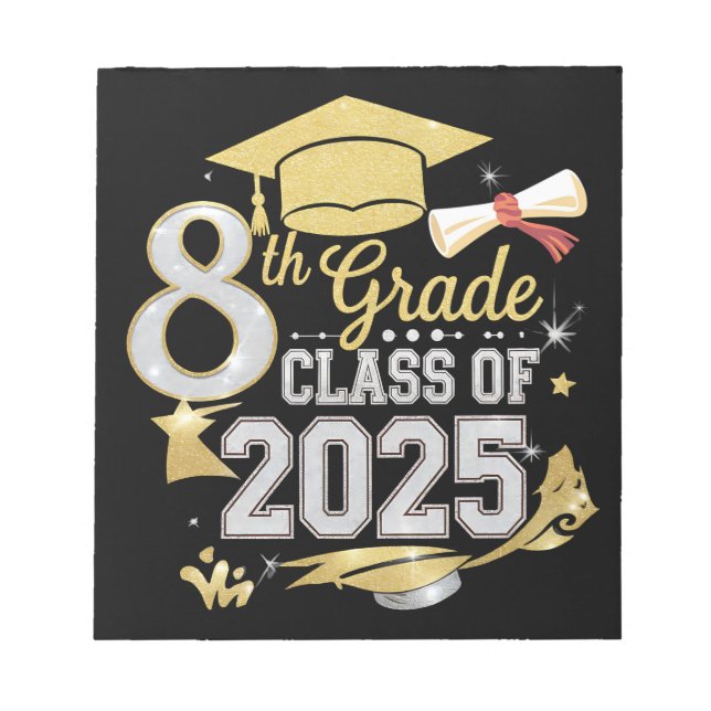 Bloco De Notas Turma da 8ª Série Graduada em 2025 Graduação (Frente)