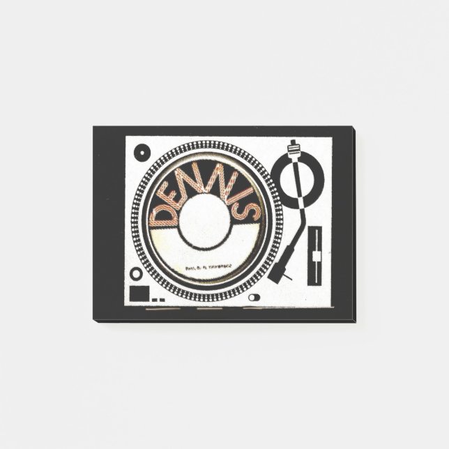 BLOCO DE NOTAS TURNTABLE DE DENNIS (Frente)